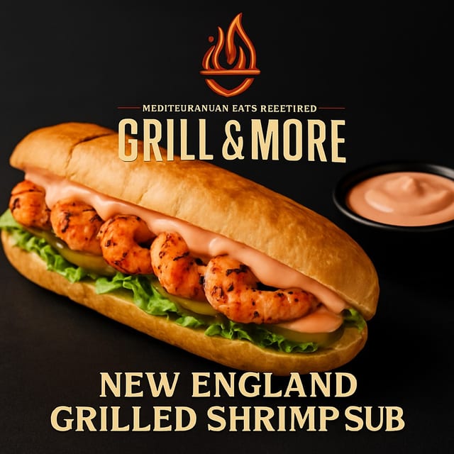 Grilled shrimp skewer.